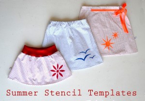 Summer Stencil Tutorial and Templates