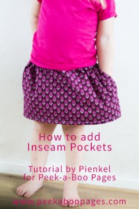 How to add inseam pockets? A tutorial by Pienkel for Peek-a-Boo Pages. 
