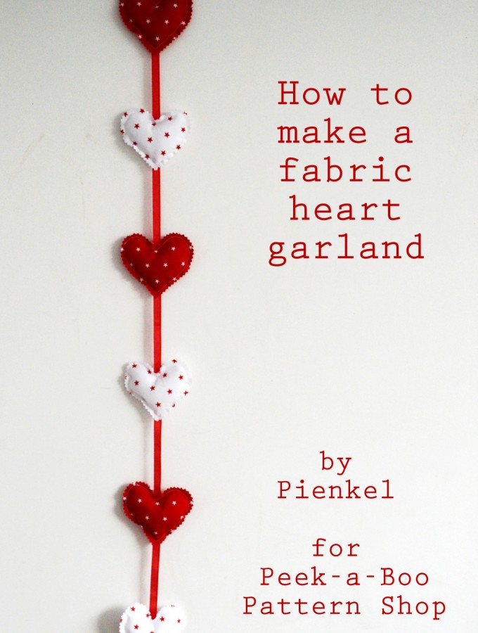 How to make a heart garland - Pienkel for Peekaboo