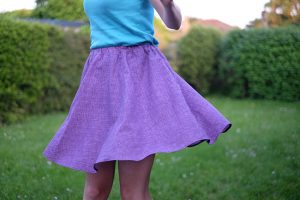 Dyyni Ladies Skirt Pattern by Pienkel, sewn and photo by Trijnewijn