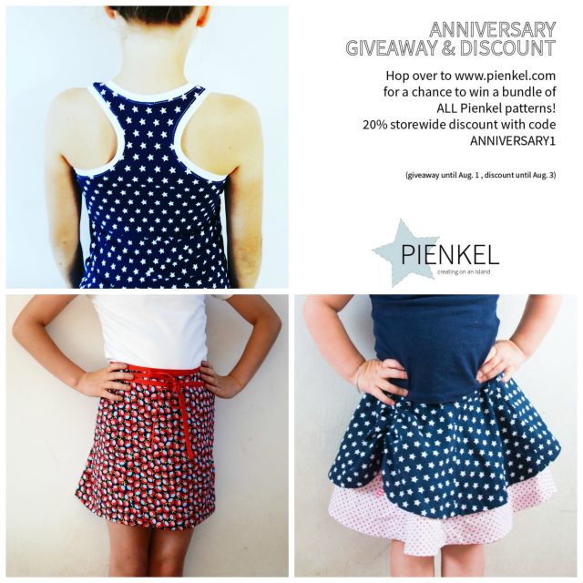 Pienkel Patterns Anniversary Giveaway and Discount