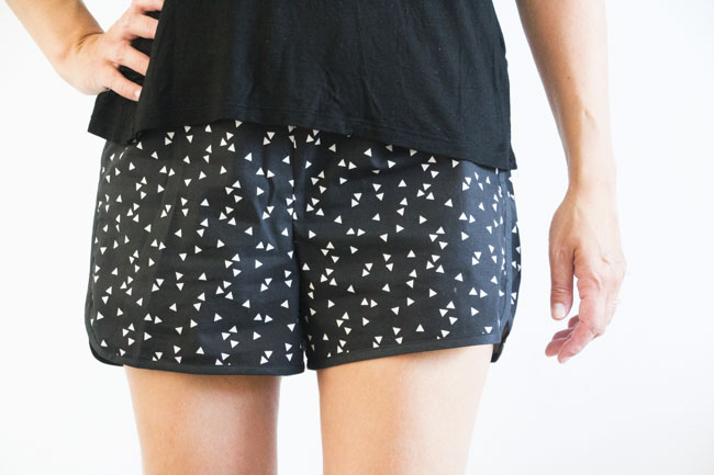 City Gym Shorts - Free Pattern by Purl Soho, sewn by Pienkel 